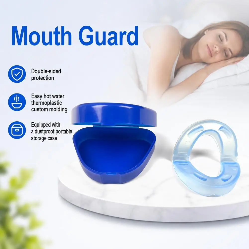 Anti Snoring Mouthpiece Dental Braces Double Layered Prevent Teeth Grinding Tongue Biting Sleeping Anti-snoring Tool For Unisex