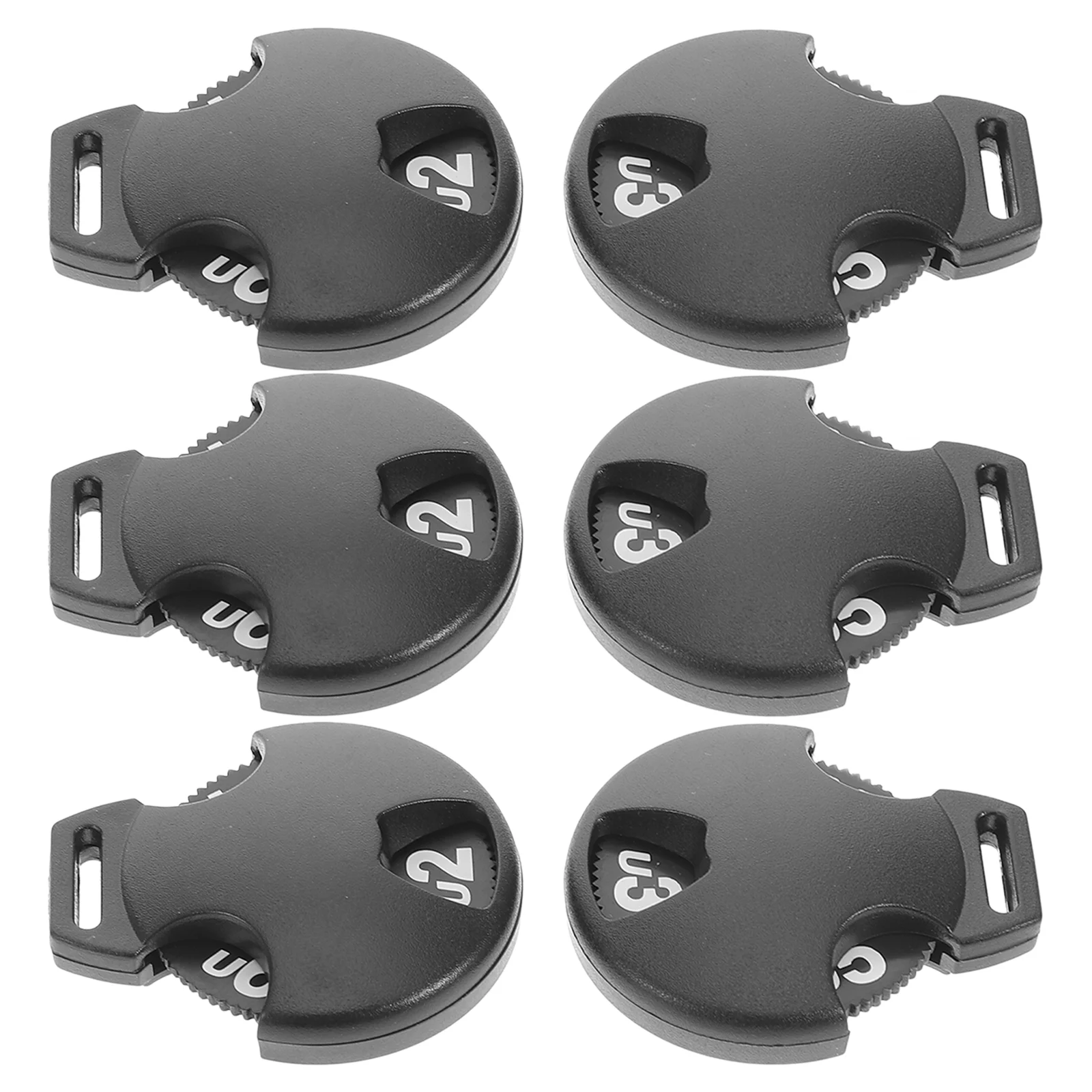 

6 Pcs Golf Club Identification Tags Cover Head Label Pole Covers for Clubs Headcover Number