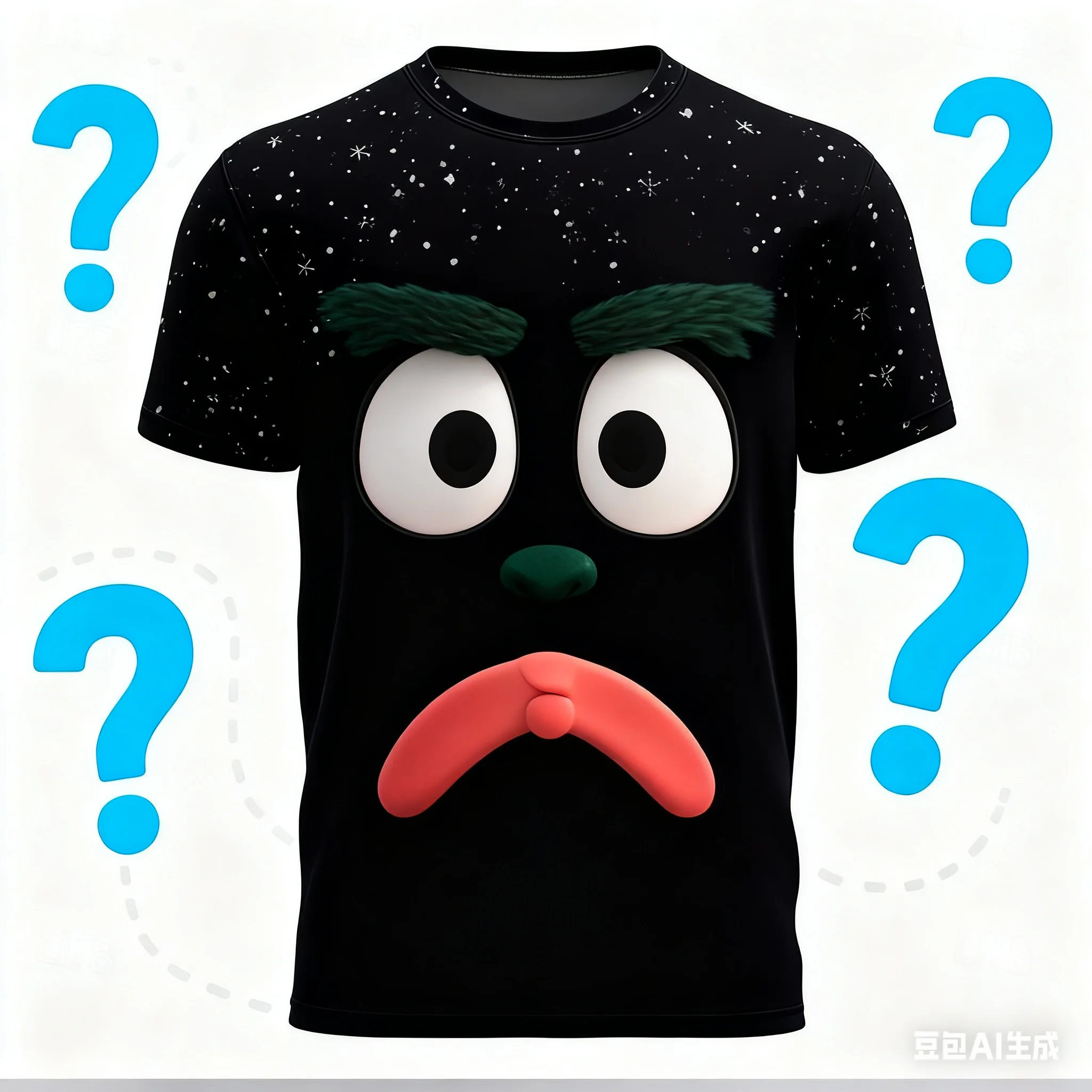 Funny Expression 3D Print Men's T Shirt Hip Hop Trend Streetwear Casual O-neck Short Sleeve Tees Loose Tops Fashion y2k Clothes