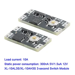 5PCS Single Bond Button Bistable Switch Module 3.5-5.4V 4.5-26V 300nA 1.5uA Load 10A Low Power Wide Voltage Micro One Key