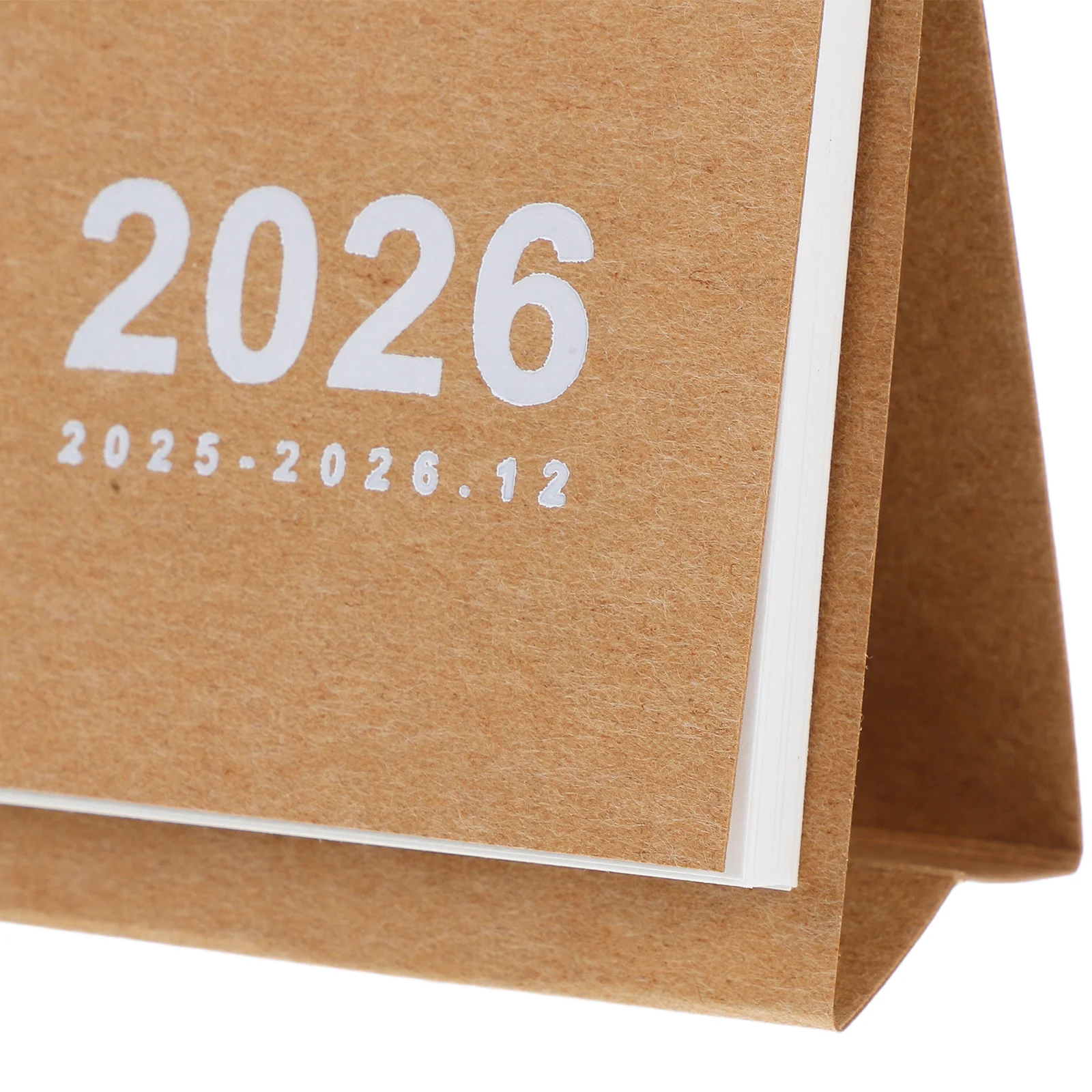 Mini-bureau 2026 Klein desktop-afscheurkussen voor dagelijkse planning, minimalistisch kantoor thuis school taak tracker decor, draagbaar blok