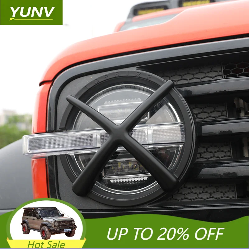 YUNV Protective Cover for Tank 300 ABS Light Frame Trim Protector Exterior Lighting Accessories Anti-Scratch Protection Accessor