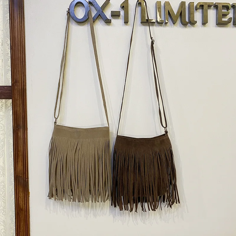 New Women Fringe Shoulder Bag Commuter Women's Popular small Crossbody Bag Novelty Style Travel Shopping Large capacity tote bag
