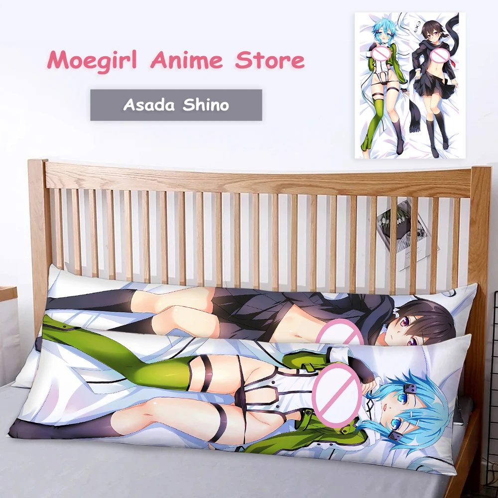 Sword Art Online Asada Shino Anime Dakimakura Throw Soft Hugging Body Pillow Case Two Side Printed Pillowcase Otaku Gifts