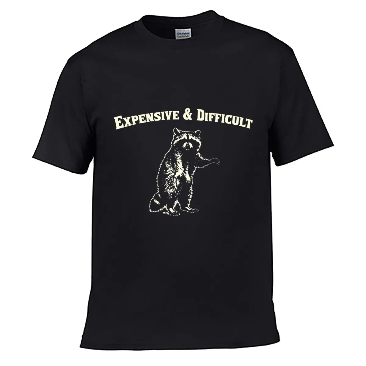 Expensive And Difficult Raccoon Funny Meme short-sleeved T-shirt