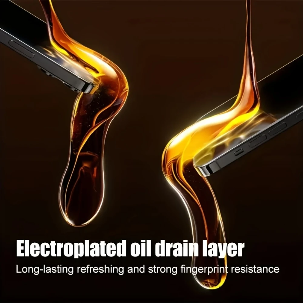 NNBILI 3 قطعة طلاء Oleophobic خالي من الغبار سهل التركيب واقي للشاشة آيفون 14 11 13 12 15 16 17 Pro Max XS X XR Glas #3