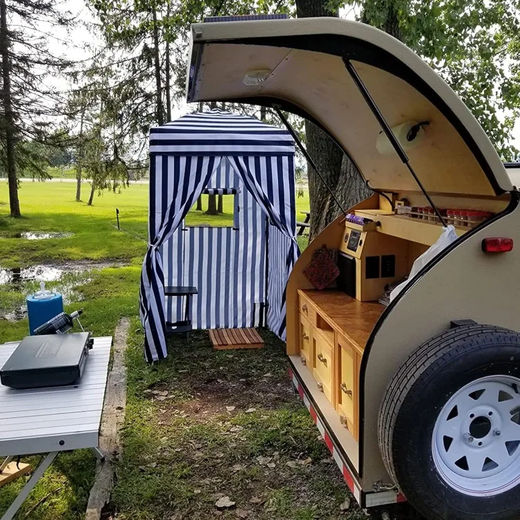 Flex Ultra kompak 4x4 kanopi Pop-up, perlindungan matahari, ruang berubah, kanopi privasi portabel Cabana untuk kolam, pemotretan mode