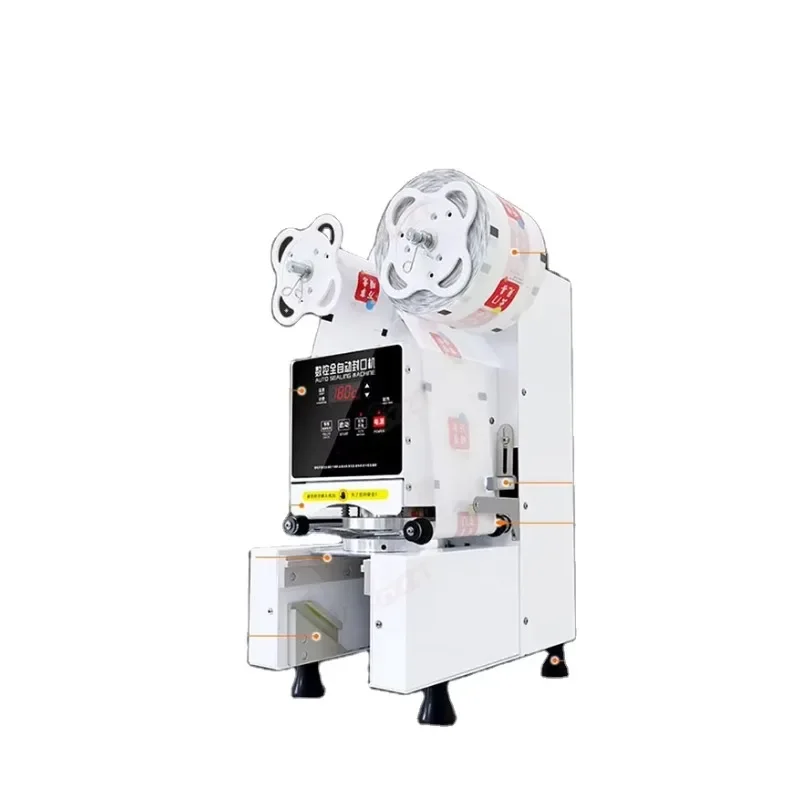 

Automatic 95 90 98 120 Caliber Paper Plastic Cup Sealing Machine High Speed Juice Cup Sealing Machine Auto Plastic Cup Sealer
