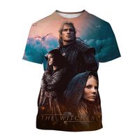Latest Witcher 3D Printed T-shirt Fashion Role Playing Game Witcher King Assassin Casual Harajuku Neutral T-shirt