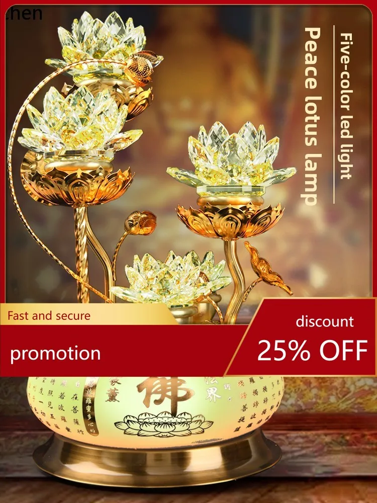 H1 lotus buddha ornaments for home buddha before offering guanyin colorful buddhist hall long-lasting ornaments