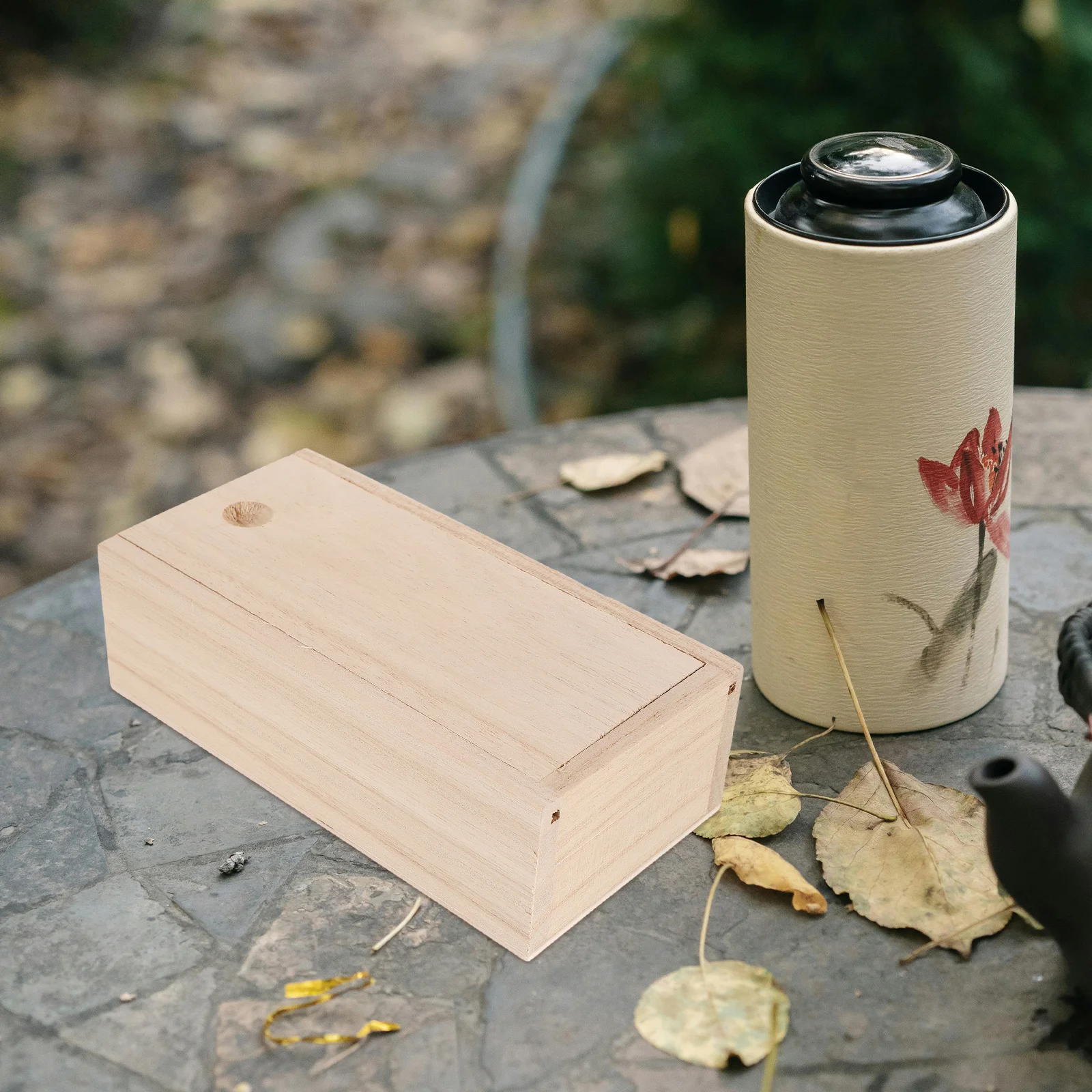 

1PC Wooden Fishing Bait Box Worm Container Compact Size Lure Tackle Storage Crab Bait Holder Outdoor