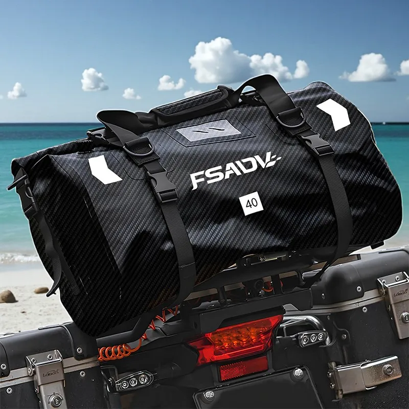 

Водонепроницаемая мотоциклетная сумка для путешествий, уличная сухая сумка для багажа, 40 л/66 л, рюкзак для багажа мотоцикла, сумка для сиденья мотоцикла