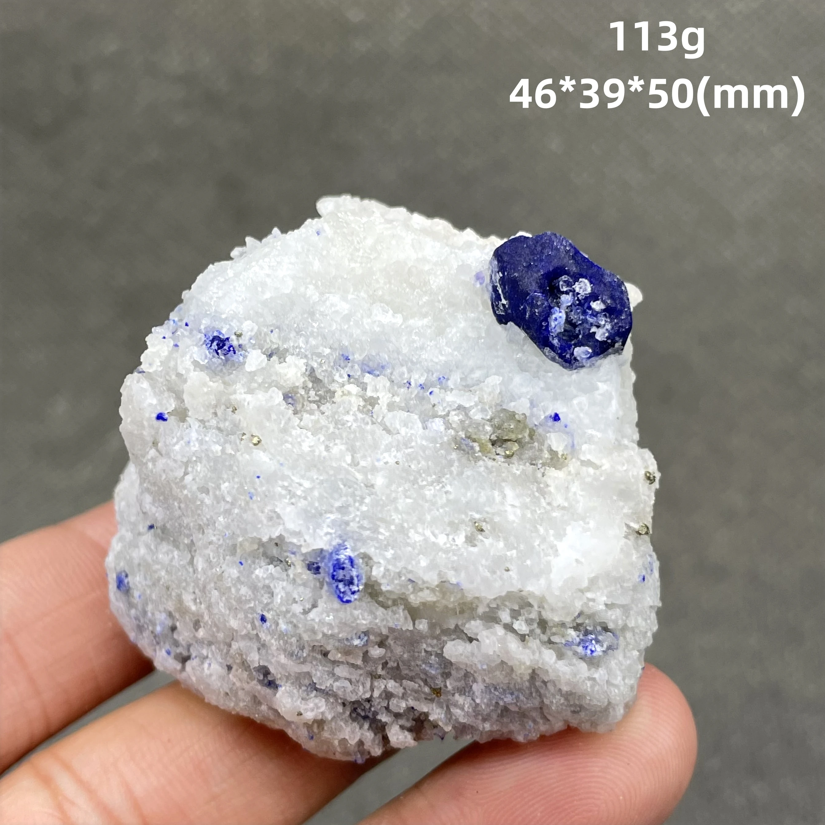 

113 g Natural Afghan Old Mine single crystal lazurite Lapis lazuli Specimens stones and crystals quartz