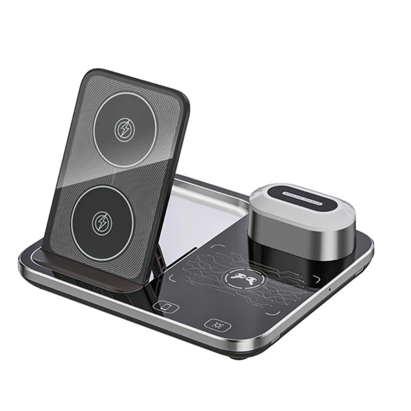 

Wireless Charging Center 30W Wireless Charging Stand with Clock for Smartphones