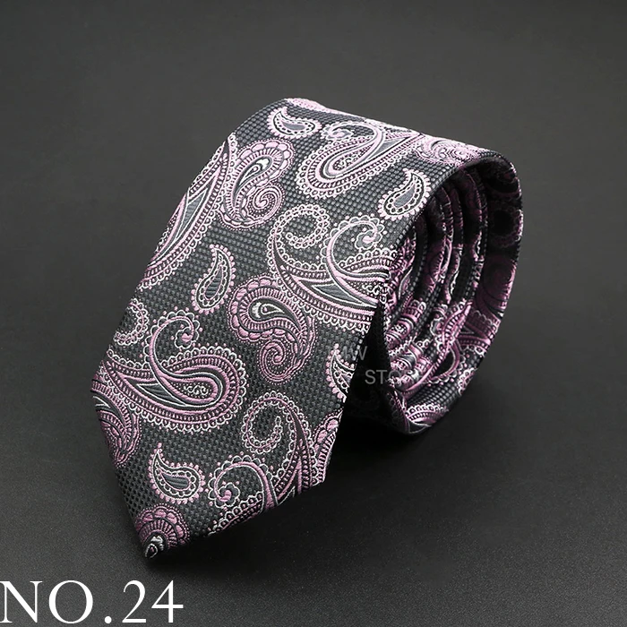 Neue Design Hochzeit Männer Krawatte Grau Braun Grün Paisley Blume Krawatten Männer Business Dropshipping Bräutigam Kragen Zubehör Geschenk – Detail 24