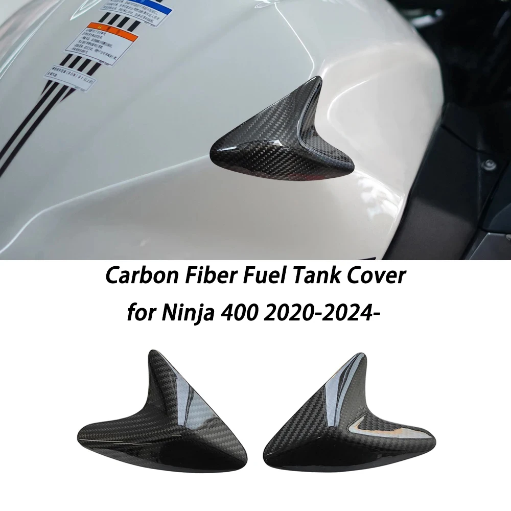 

Fit for Kawasaki Ninja 400 2020-2024 Fuel Tank Protective Cover Carbon Fiber Fuel Tank Slider