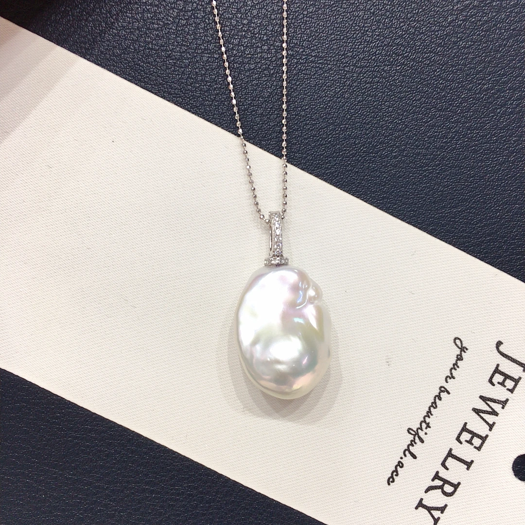 ZHBORUINI кулон из пресноводно – обзор и цена Pearl Trim Chain