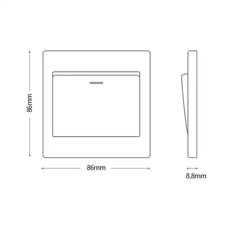 1/2/3/4-gångs väggströmbrytare med lysrörsindikatorlampa 1-vägs knapp på/av tryckknappar vägglampsbrytarpanel 4 stilar 10 best sales knapplampa - №8