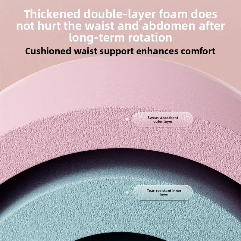 Weighted Soft Sponge Exercise Hoop Thick Foam Slim Waist Belly Trainer Portable Fitness Sport Hoops for Adult Gym Workout Tool