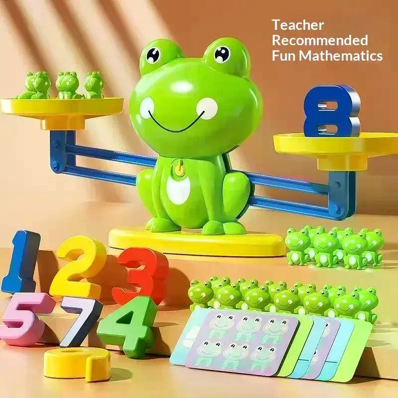 Mathematical Intelligence Math Toys Funny Frog Scale Children's Early Education Toys Addition Subtraction Balance Enlightenment