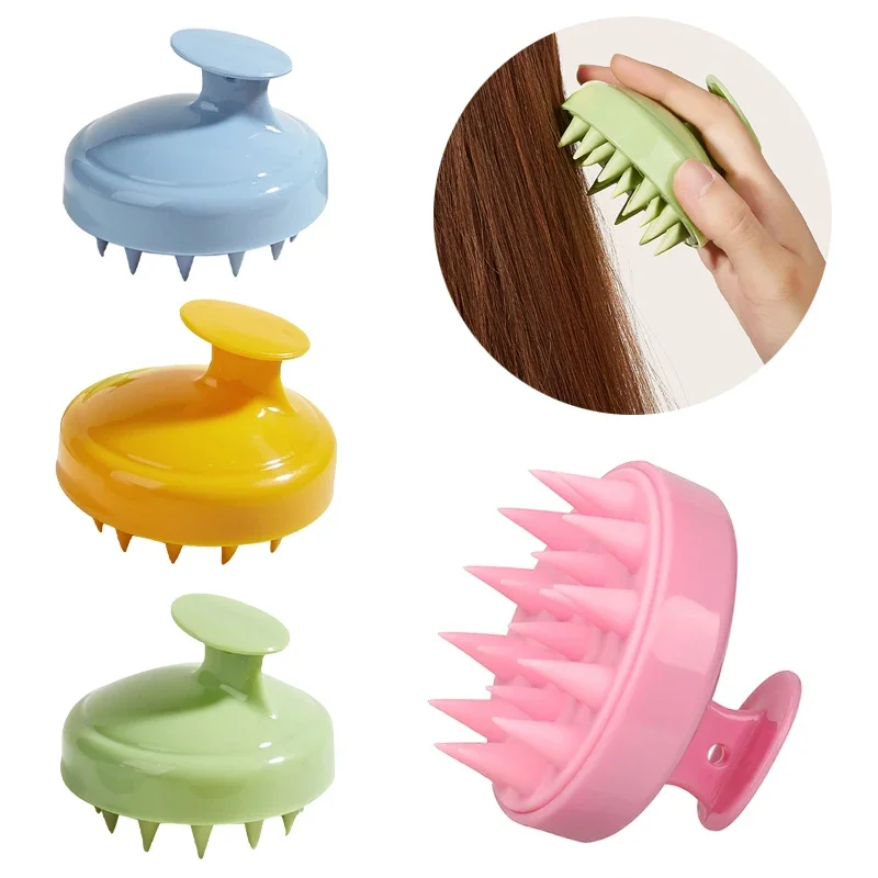 

Massage Brush Comb Wet and Dry Scalp Head Cleaning Adult Soft Household Bath Silicone Shampoo Brush Massage Comb Hairdressing