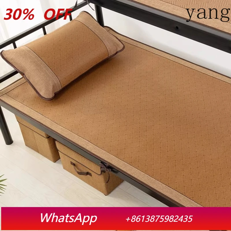 YJQ mat student dormitory single bed special rattan mat foldable summer bamboo mat
