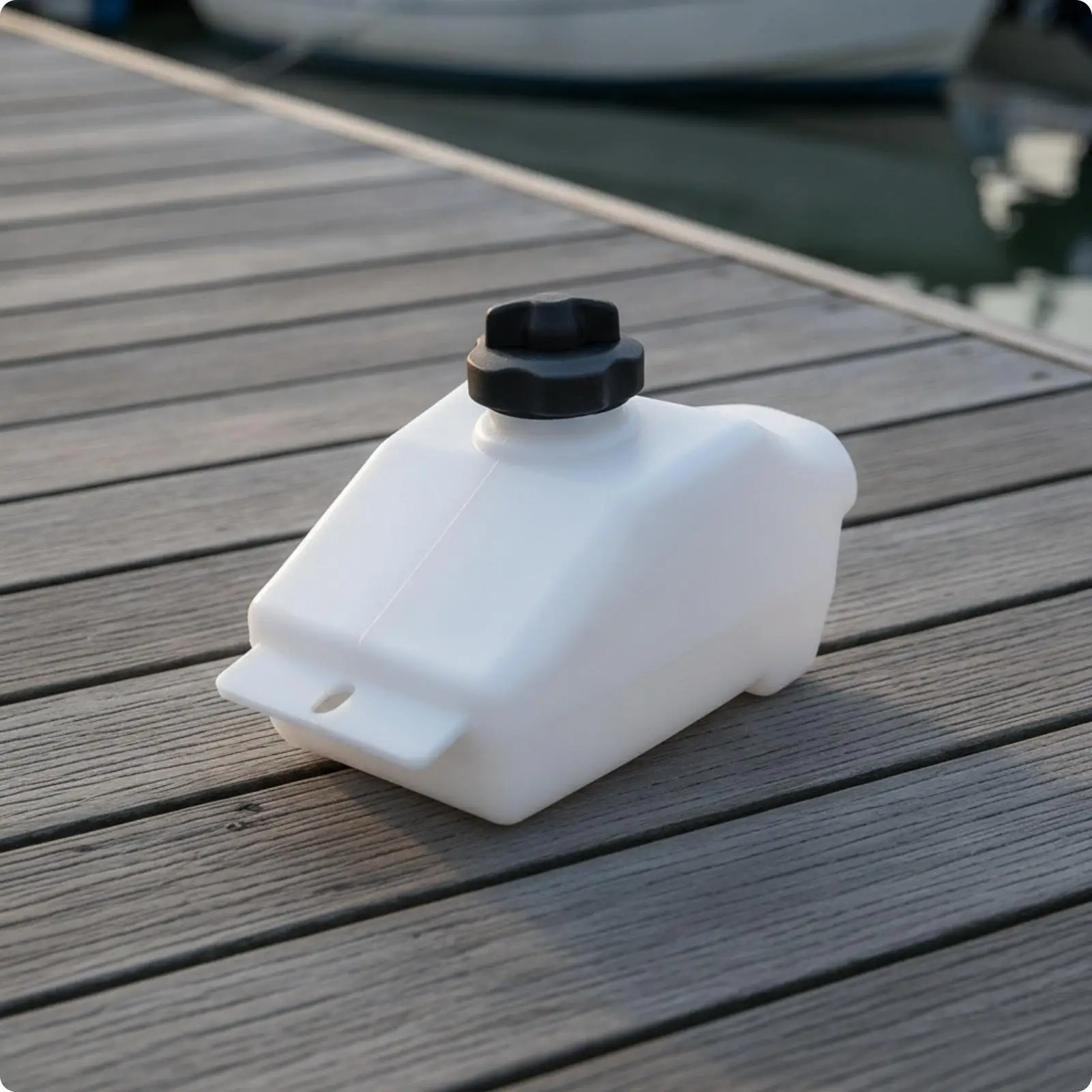 Replacement Outboard Fuel Tank Plastic 35HP Motor Petrol Reservoir with Cap and Chain for Small Marine Engine Maintenance