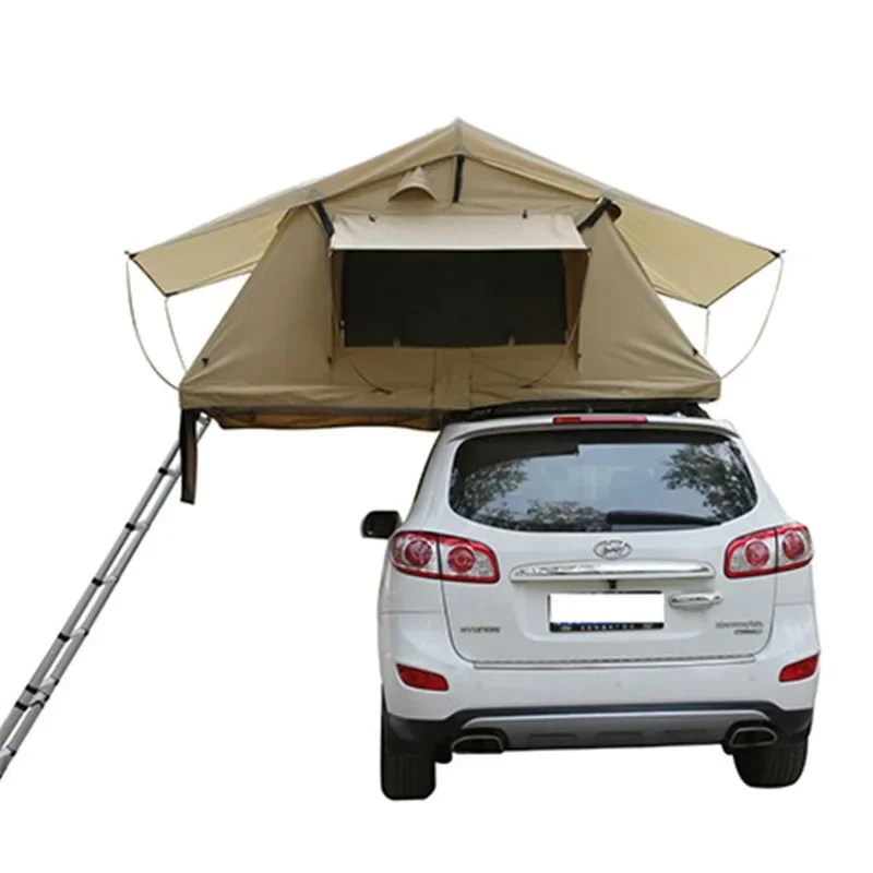 SUV soft top quick opening roof tent, outdoor self driving travel equipment, thickened rainproof double-layer car tent
