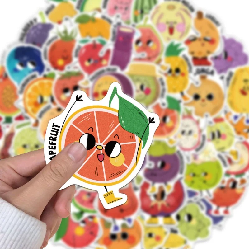 50PCS Creativity Personality fruit Stickers Waterproof DIY Sticker Classic Toys