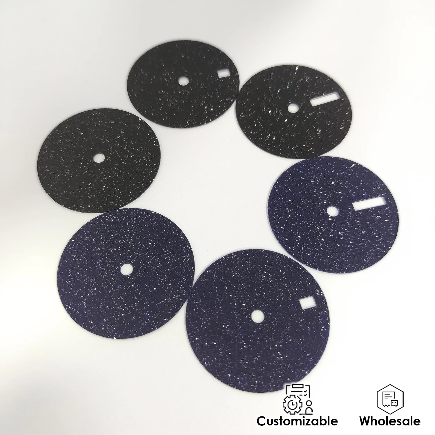 No logo Watch dial NH35 dial  starry sky surface that sparkles The NH35/36 dial can be customized with logo watch accessories