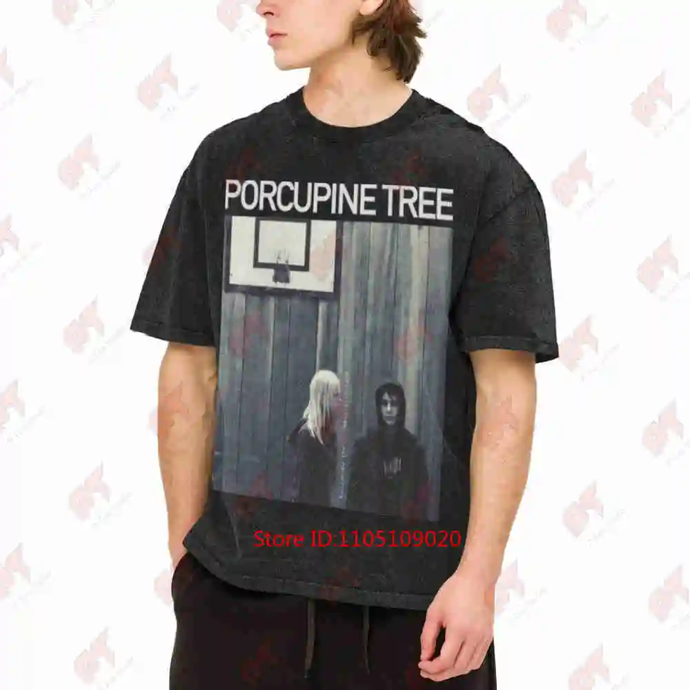 Porcupine Tree Nil Recurring Vintage Washed Tee Pure Cotton T-Shirt