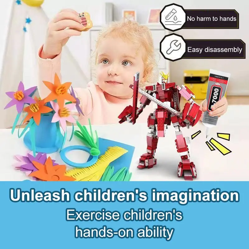 LOOLIFL B7000 غراء فائق شفاف عالمي لإصلاح الهاتف الخليوي - مجوهرات، اليشم، المعادن الثمينة، لاصق عالي للخشب والزجاج والبلاستيك، سريع الجفاف مع أداة تطبيق دقيقة (15 مل / 25 مل / 50 مل / 110 مل)