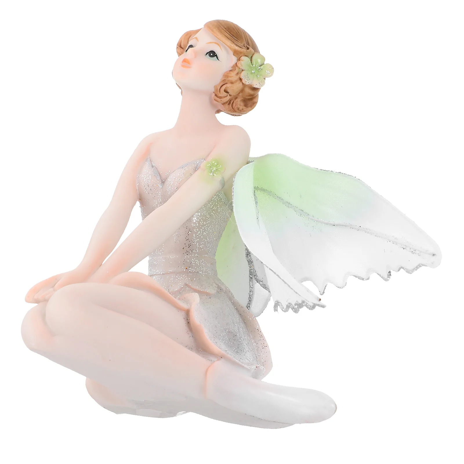 

Flower Fairy nament Environmental Resin Craft Creative Angel Decor Desktop Car Decoration Long Lasting Durable Exquisite Detail