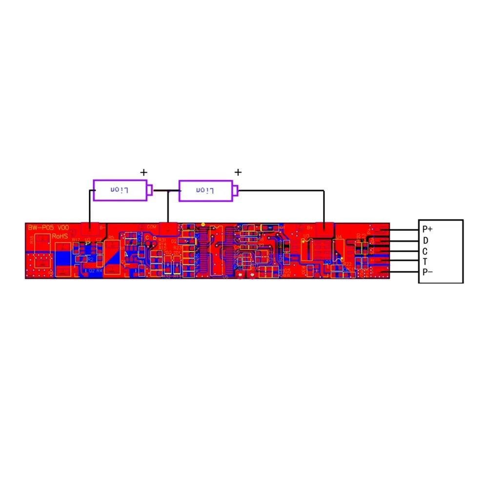 0180-3146/BW-P05 Customized PCM BMS Protection Circuit Module for Li-ion Li-polymer Battery Pack
