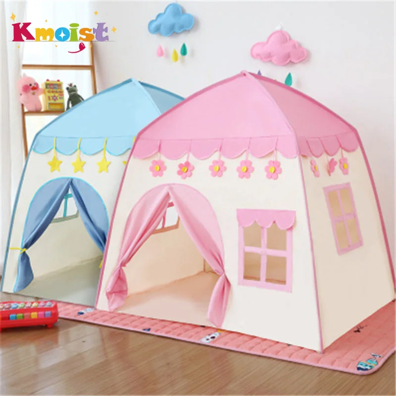 Children Teepee Tipy Princess Castle Wigwam Toy with LED Light ent for Kids Boys Girls Foldable Tent Playhouse Outdoor Toys Gift