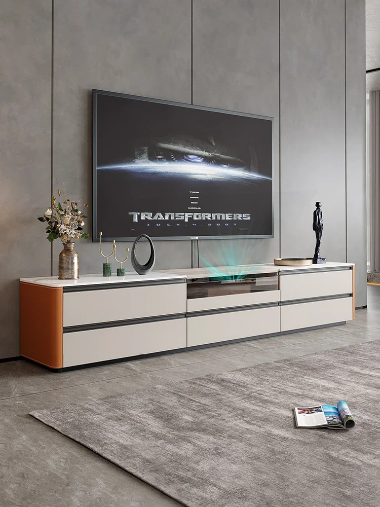 modern living room extended flip top floor cabinet TV cabinet