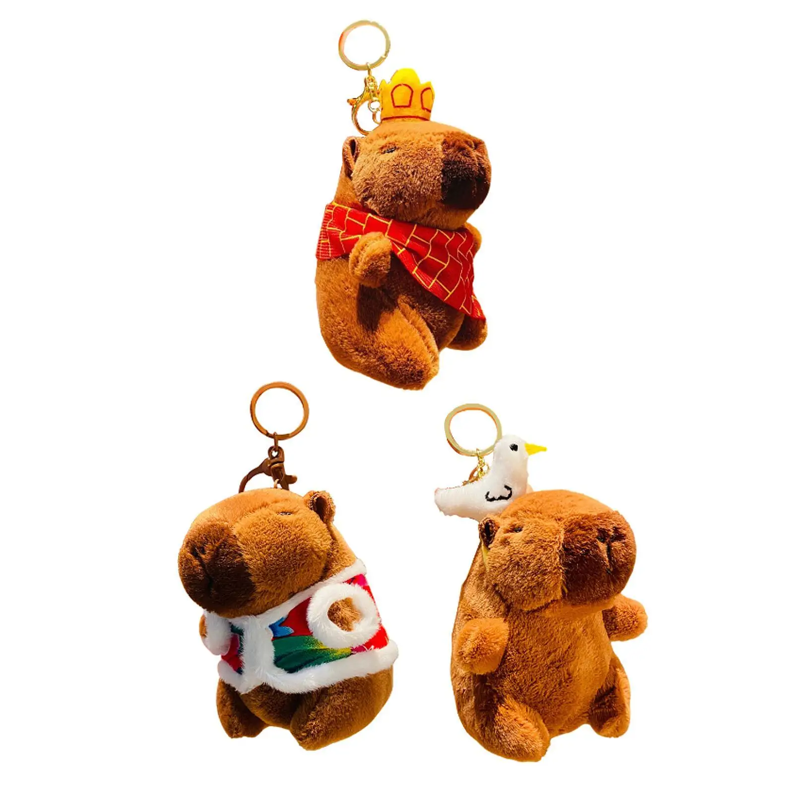 Pluszowy brelok do kluczy Capybara Pluszowy brelok do kluczy Capybara na prezent urodzinowy dla rodziny