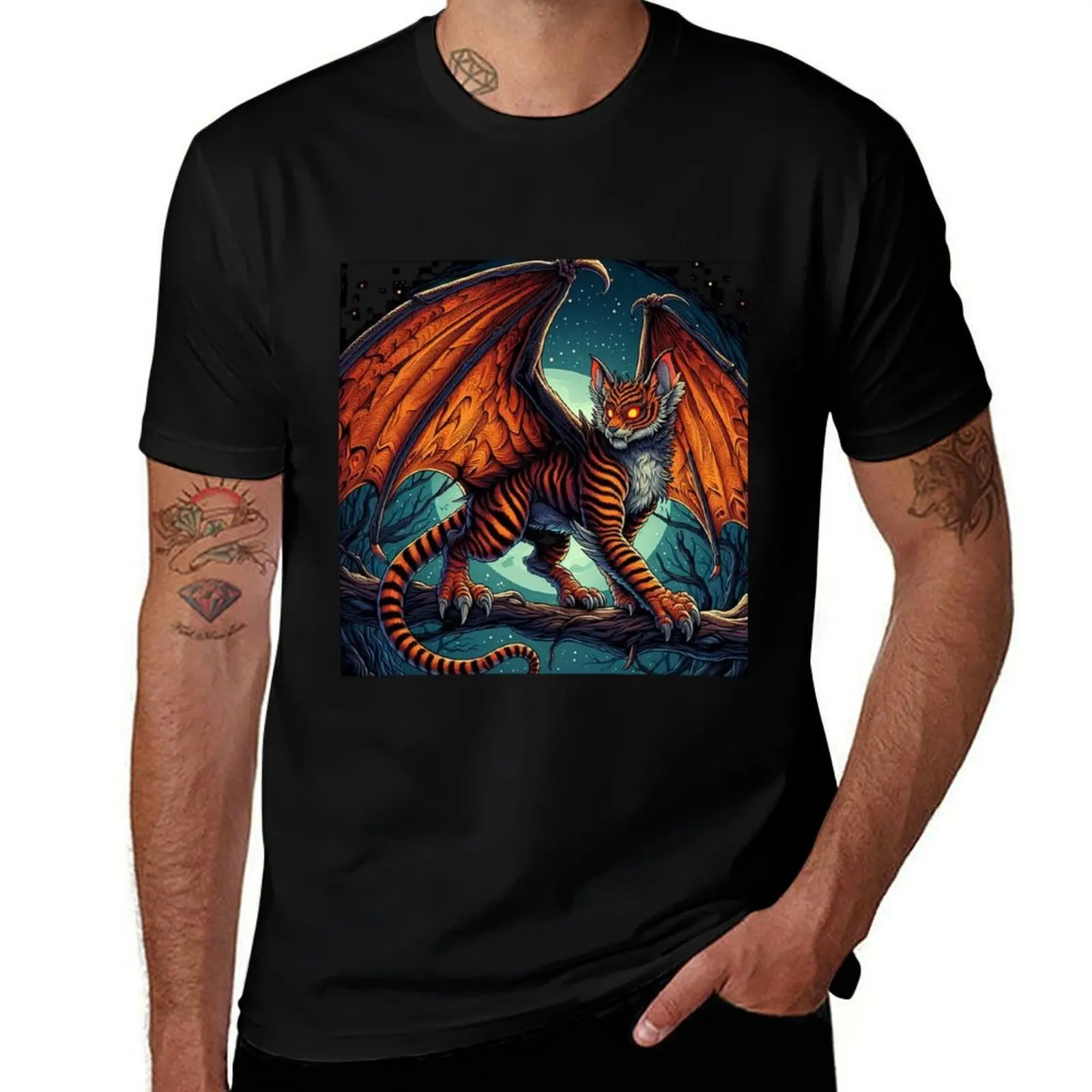 

King of Forest and Night T-Shirt man clothes topping anime shirt t shirts men