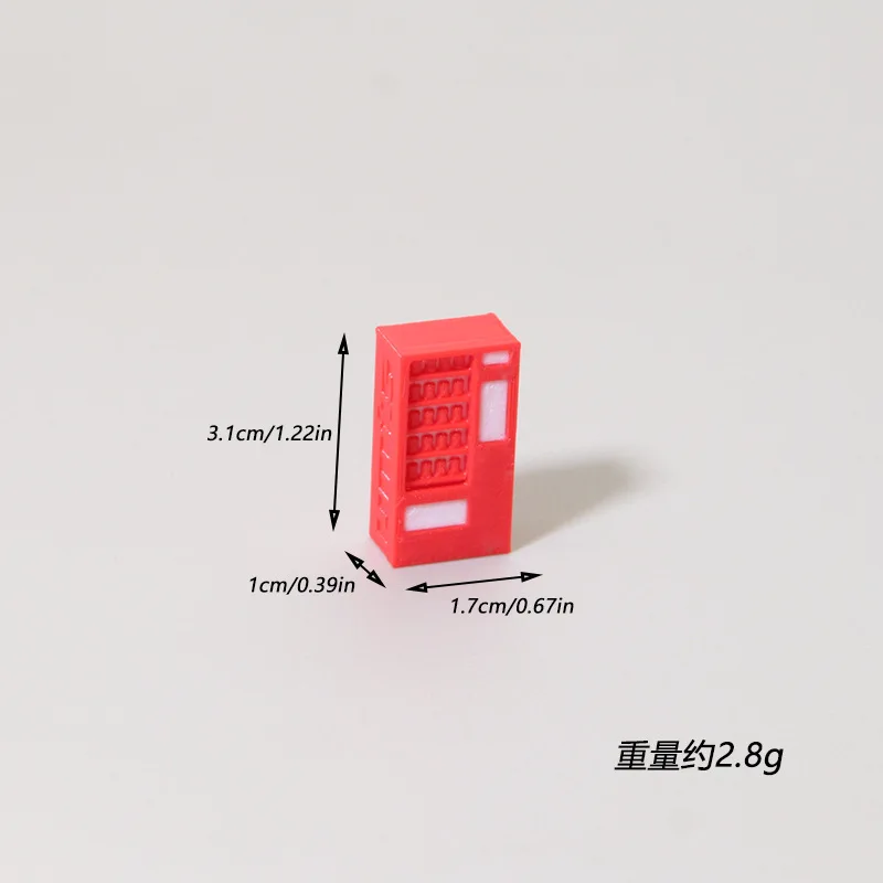 Dollhouse Mini Vending Machine Model BJD OB11 Doll Mall Shop Scene Decor Pretend Play Miniature Shooting Prop