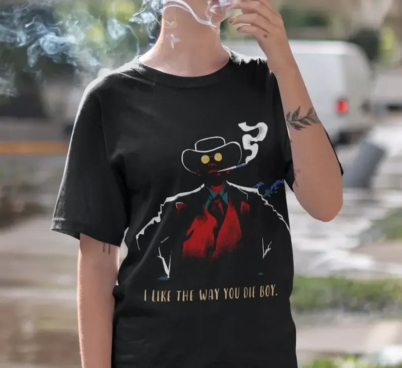 django-unchained-artwork-t-shirt-quentin-tarantino-crewneck-tee-shirt-jamiiee-foxx-gift-for-tarantino-movie-lovers-fans