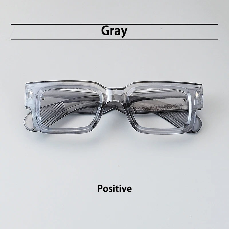 Damen Photochrome Brille Quadratischer Übergroßer Acetatrahmen Anti-Blaulicht Myopie-Korrekturbrille Maßgefertigte Herrenbrille – Detail 8