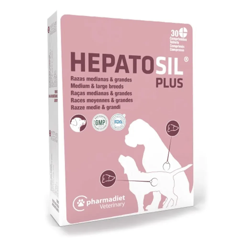 Hepatosil Plus razas medianas y grandes 30 comprimidos Pharmadiet