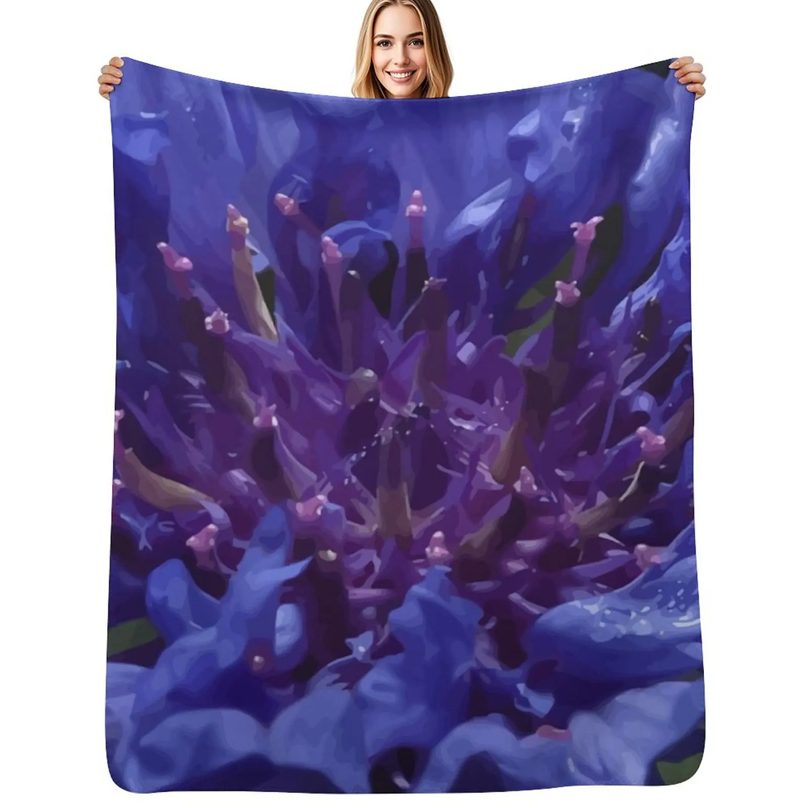 

Cornflower Throw Blanket Blankets Sofas Of Decoration bed plaid Kid'S Shaggy Blankets