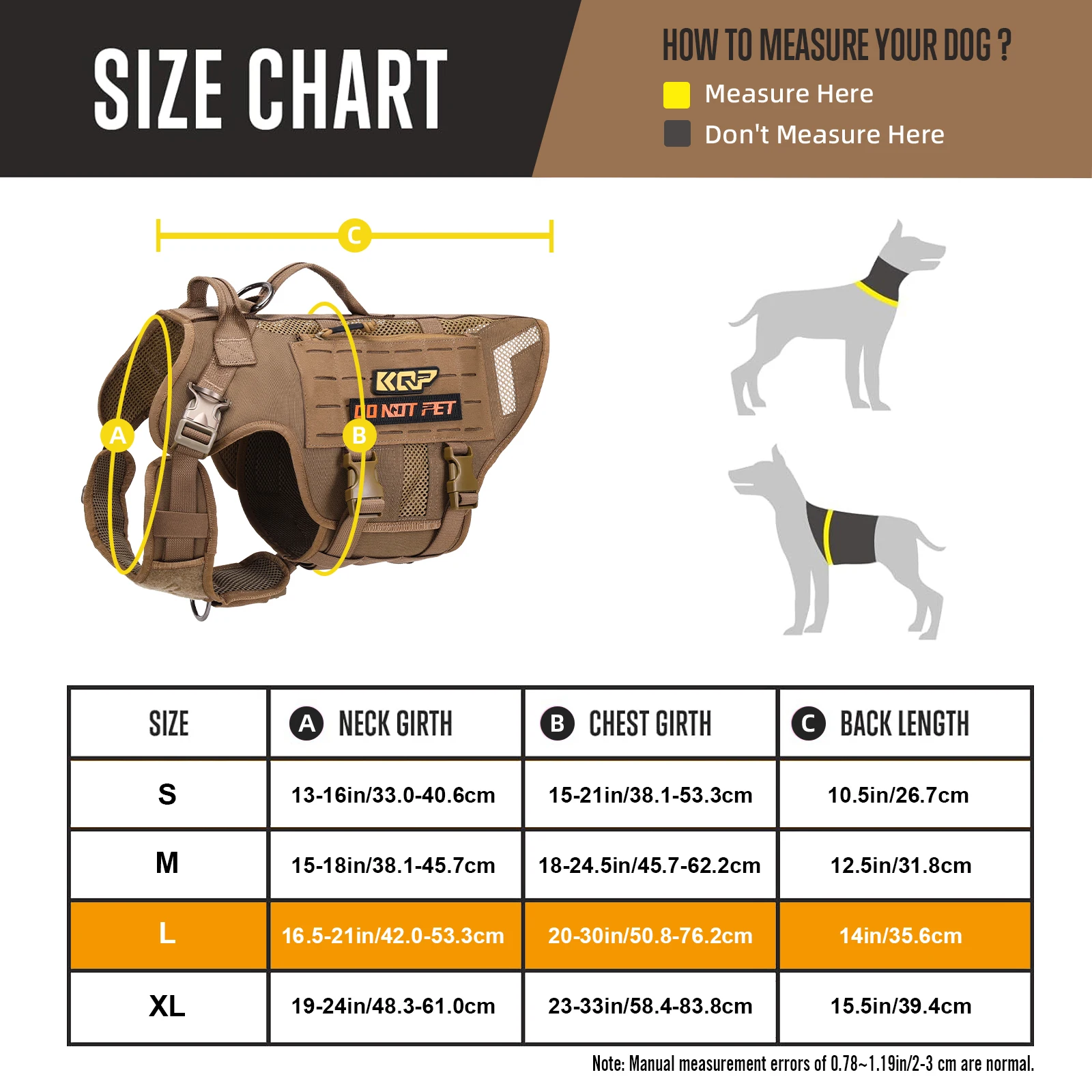 KQP Verstellbares Taktisches H – No Pull Dog Harness Bewertung und Preis