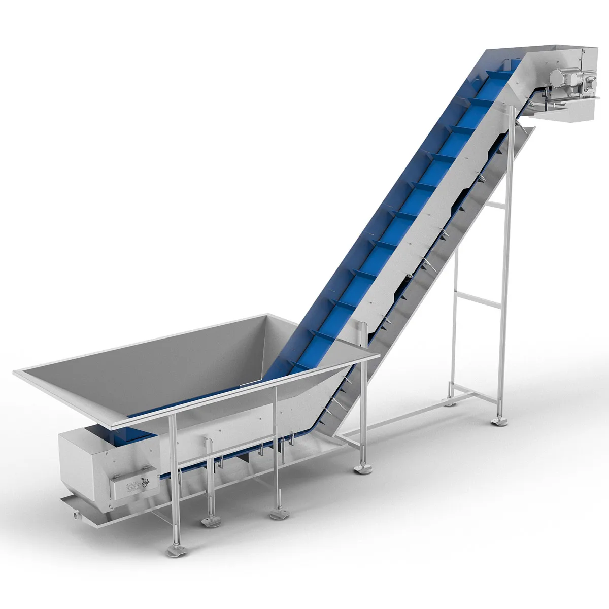 

High Quality Stainless Steel Inclined Loading and Unloading Climbing Skirt Belt Conveyor for Vegetable Fruit