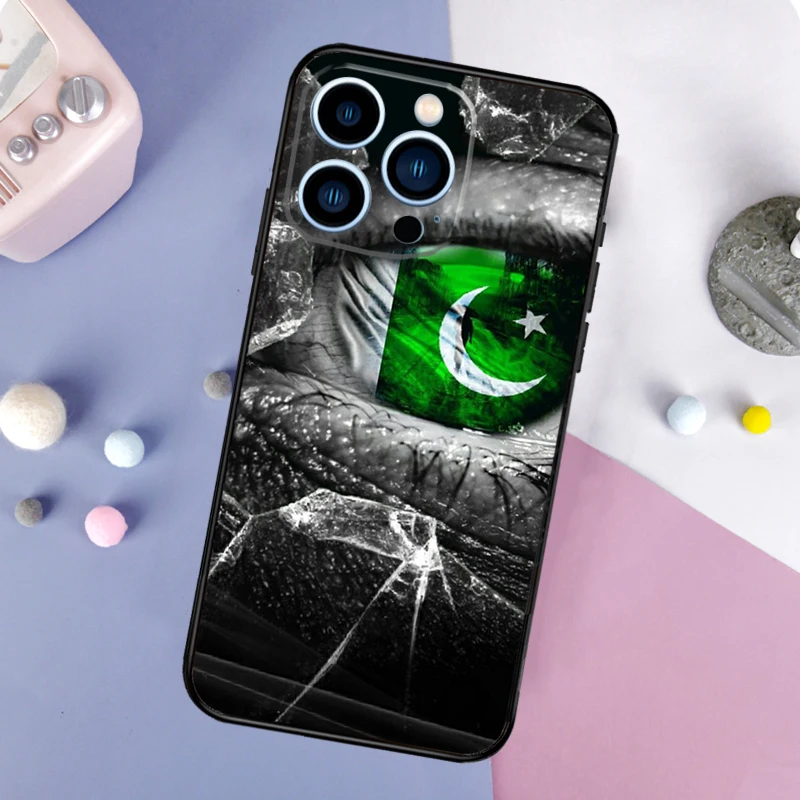 Pakistan Flag Case For iPhone 16 15 14 Pro 11 12 13 Pro Max XS X XR Plus 12 13 Mini Soft Cover