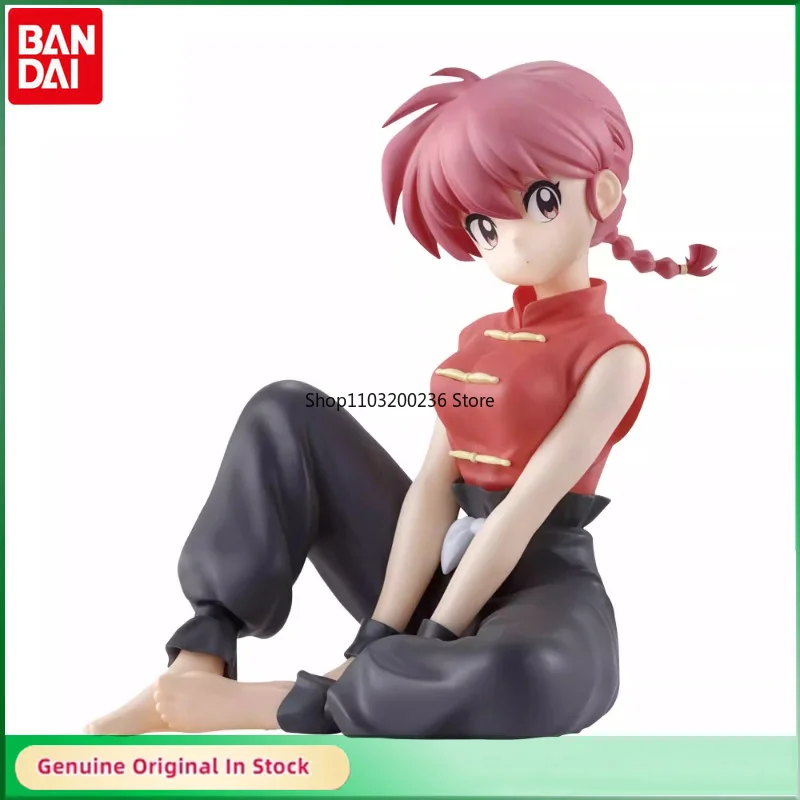 

Bandai Original Ranma 1/2 RANMA SAOTOME Relax Time Anime Action Figure Model Hobbies Collectible Desktop Ornaments Gift