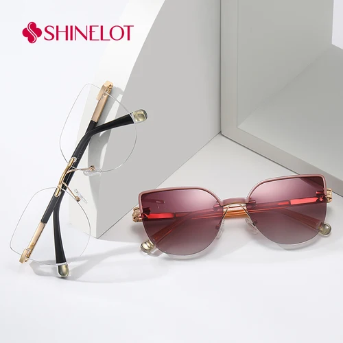 Imagen 2 del producto 85016 Gafas de sol magnéticas para mujer, gafas de sol con Clip a la moda, gafas de sol polarizadas UV400, gafas femeninas, regalo para novia