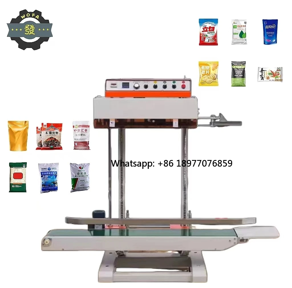 2026 Height Adjustment Industrial Vertical Sealer Continuous Heat Sealing Machines Heavy Big Bags 25kg 1680