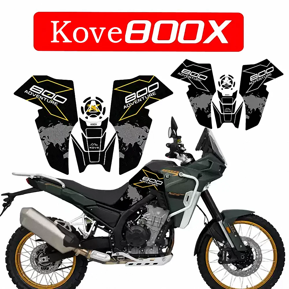 

For Kove 800X Tank Pad Cover Protector Sticker Motorcycle Accesories Reflective Fueltank Side Grafiche Rally Kit Decal Pro X 800